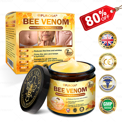 🇬🇧✨Made and Shipped from UK ✨ PUROSA® Bee Venom Wrinkle-Firming Multi-purpose Cream 🔥 LAST DAY 80% OFF