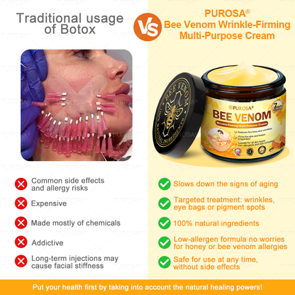 🇬🇧✨Made and Shipped from UK ✨ PUROSA® Bee Venom Wrinkle-Firming Multi-purpose Cream 🔥 LAST DAY 80% OFF